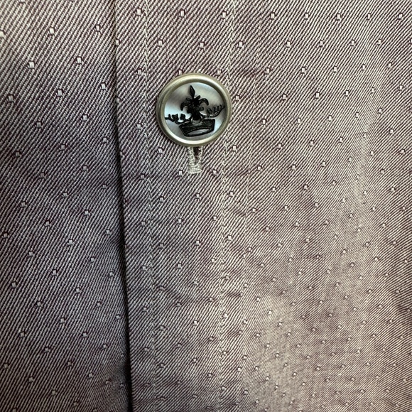 English‎ Laundry Men's Long Sleeve Dress Shirt Button Up Grayish-Purple Size XL - Picture 4 of 16